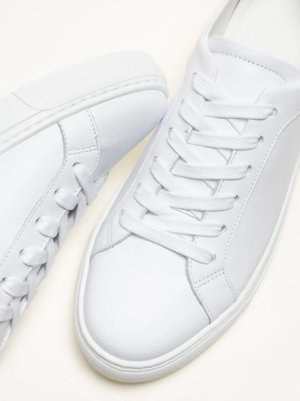 M.Gemi The Palestra Due Calf Leather Lace Up Low Top White SneakerS EUC Size 38